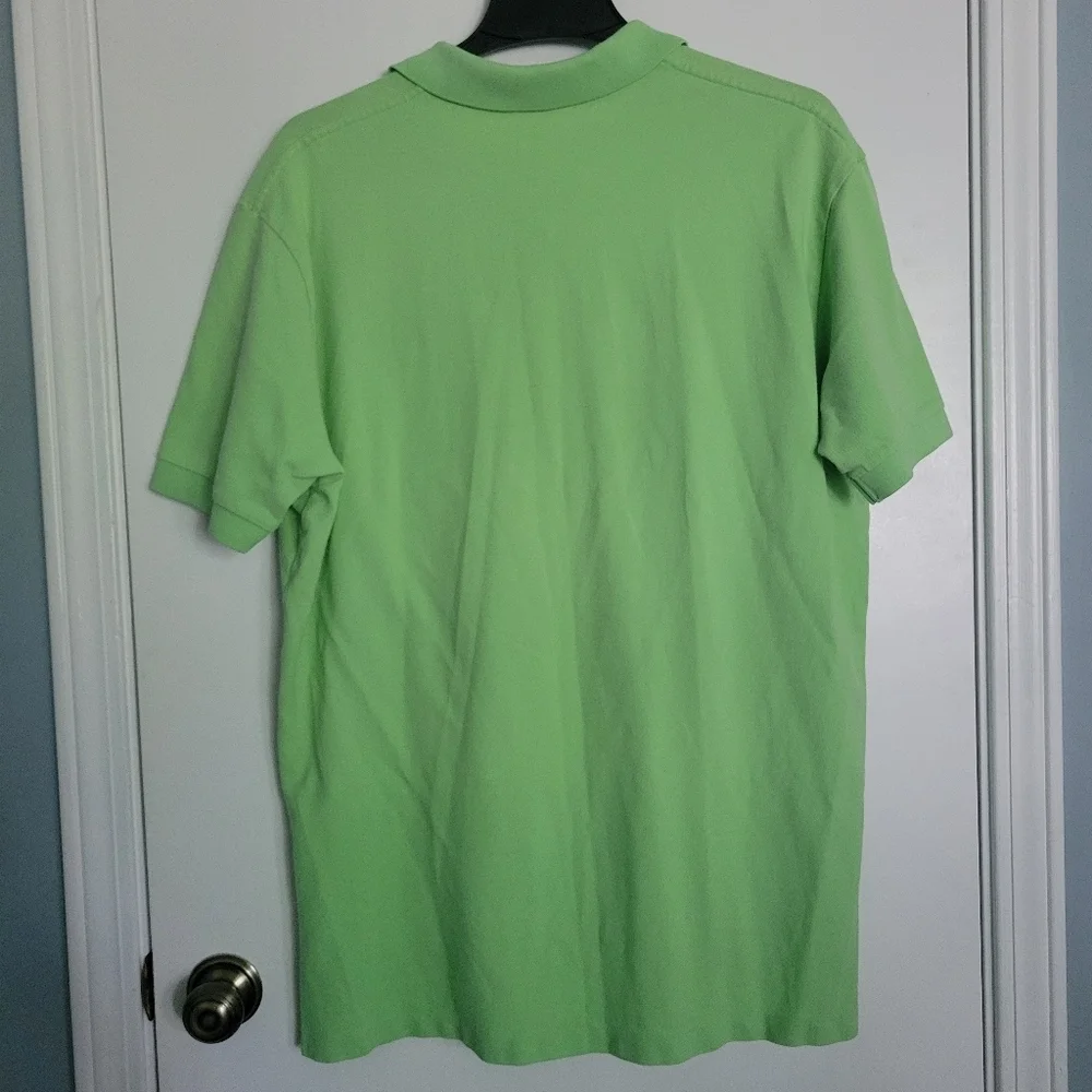 Ralph Lauren Polo Green Short Sleeve Purple Pony Men's XL
